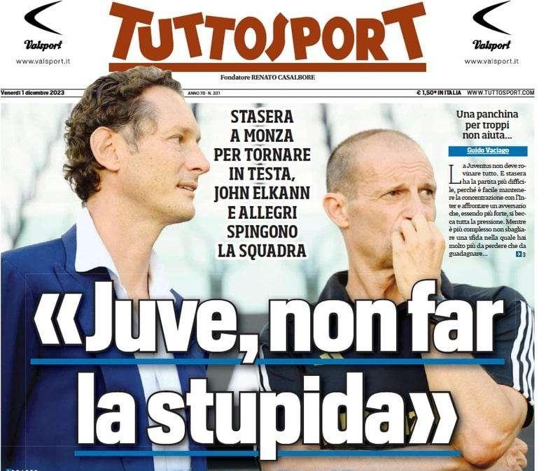 Tuttosport - Juve non far la stupida