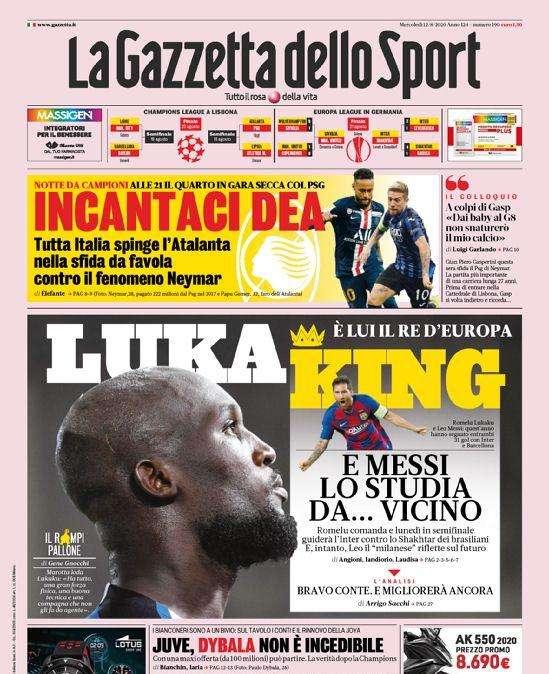 Gazzetta - Lukaking, Juve, Dybala non è incedibile 
