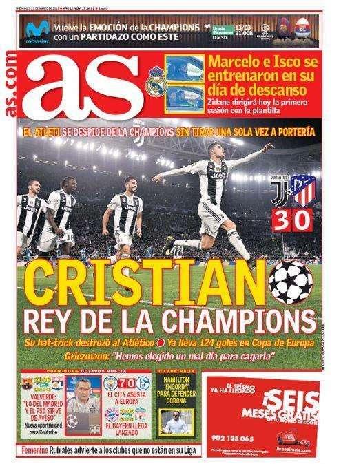 As - Cristiano re della Champions 