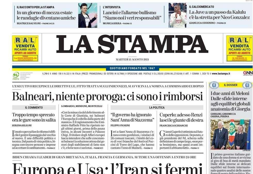 La Stampa - Kalulu ad un passo, stretta per Nico Gonzalez 
