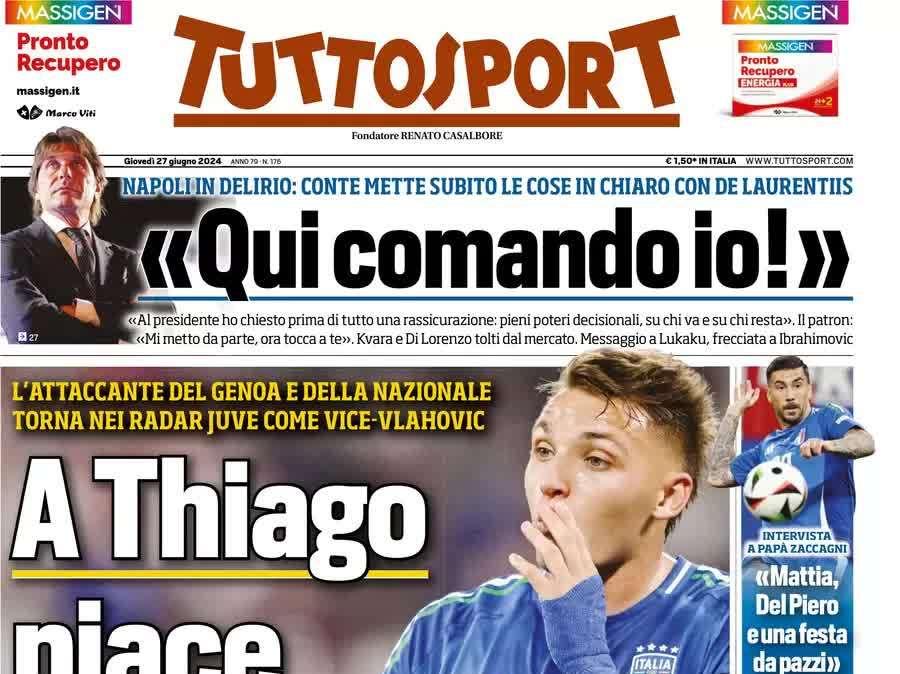 Tuttosport - A Thiago piace Retegui