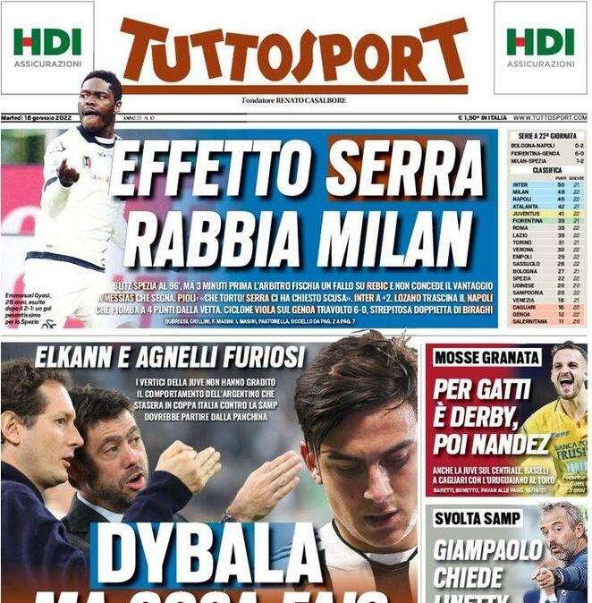 Tuttosport - Dybala, ma cosa fai?