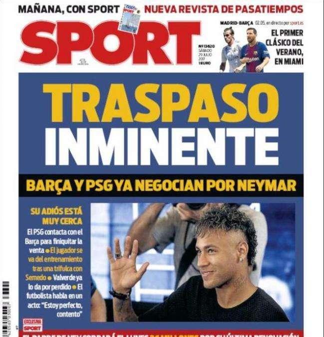Neymar, trasferimento imminente 