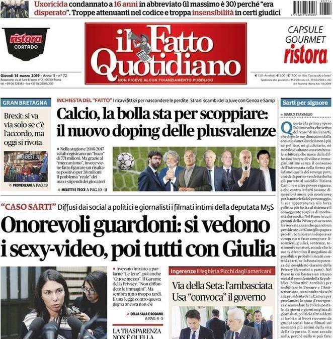 Il Fatto Quotidiano - La bolla sta per scoppiare: il nuovo doping delle plusvalenze
