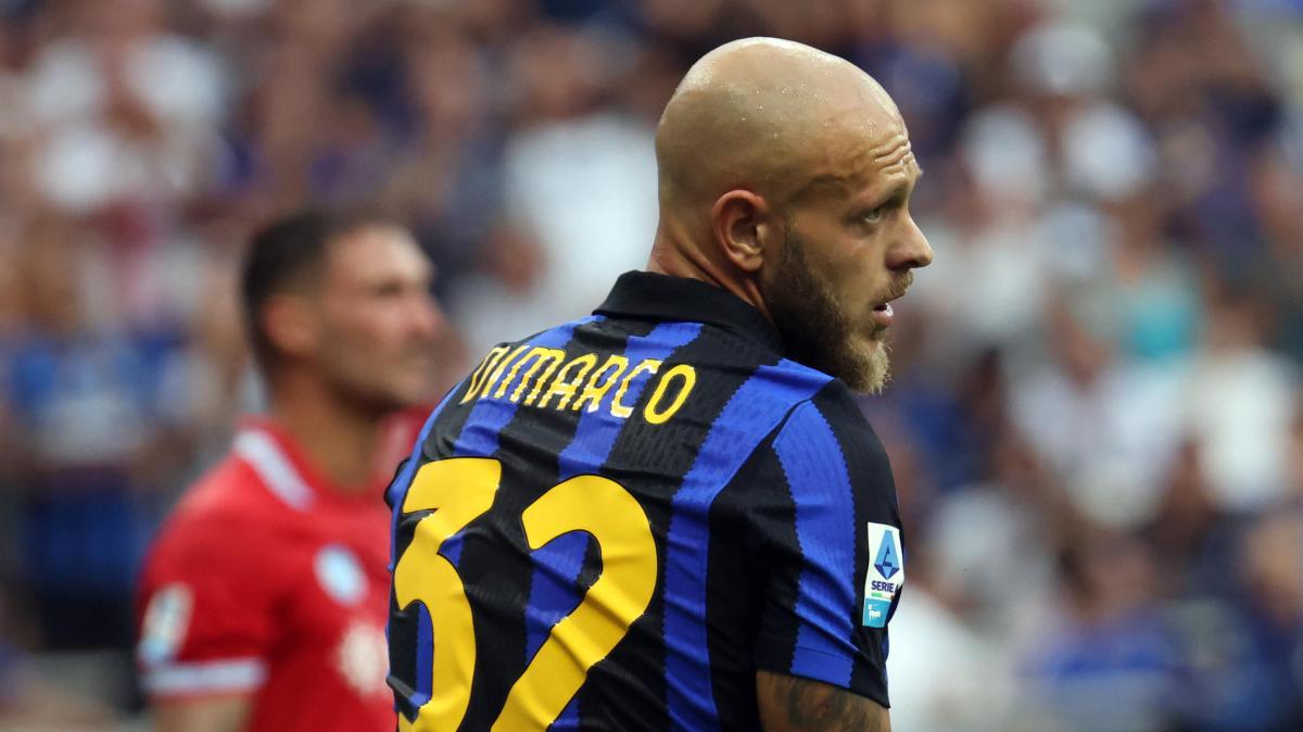 Inter, lieve distorsione al ginocchio per Dimarco, è a rischio per il Real