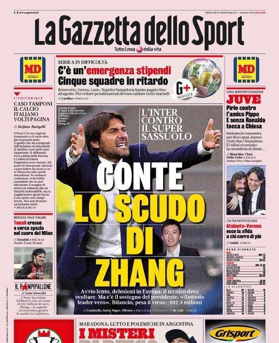 Gazzetta - Lo scudo di Zhang