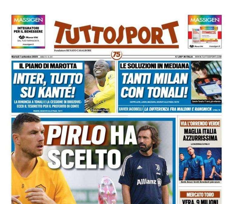 Tuttosport - Pirlo ha scelto Dzeko 