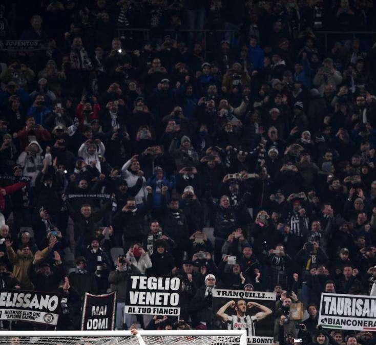 Tifosi della Juventus infastiditi con i media per l’omerta sui tifosi dell’Inter