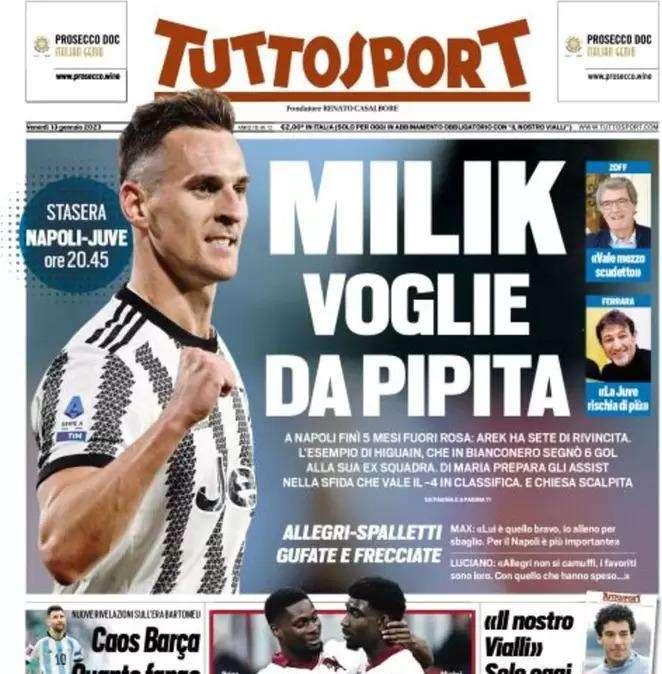 Tuttosport - Milik, voglie da Pipita
