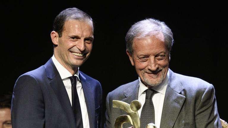 LIVE GRAN GALA' - Juve premiata come migliore squadra.  Sei bianconeri (+2) nella Top 11. ALLEGRI: "Non ci sono segreti. Sesto Scudetto sarebbe leggenda"