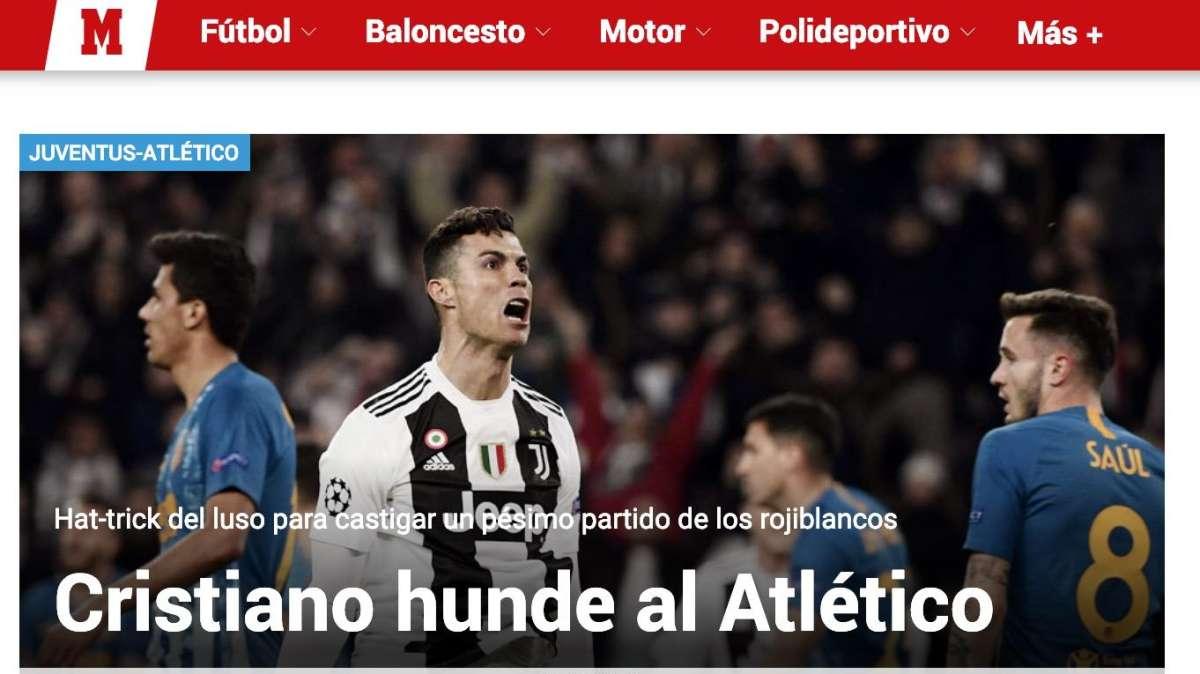 Marca - Cristiano affonda l'Atletico