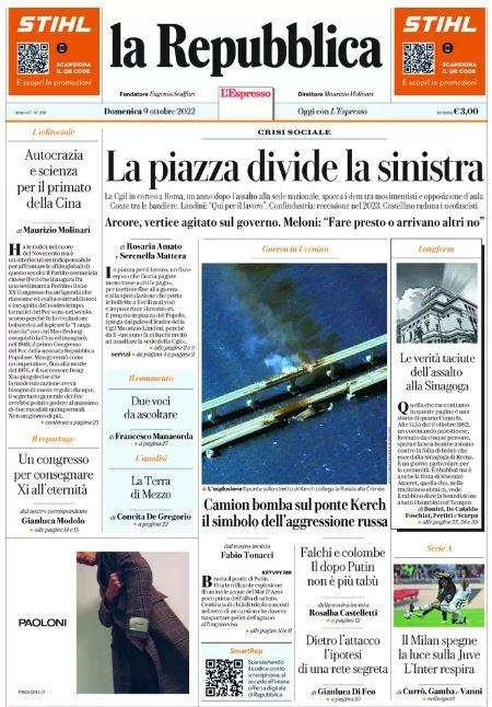 Repubblica - Il Milan spegna la luce sulla Juve 