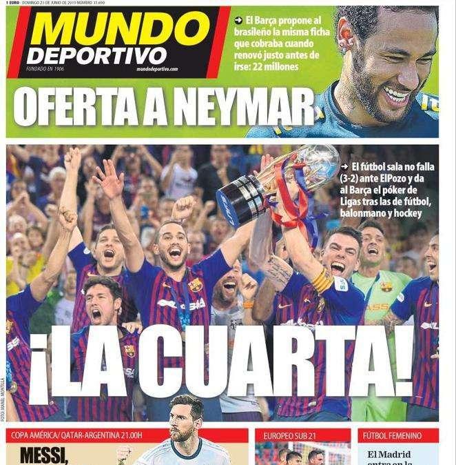 Mundo Deportivo - Offerta a Neymar