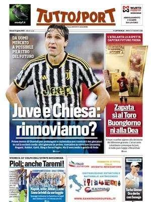 Tuttosport - Chiesa, rinnoviamo?