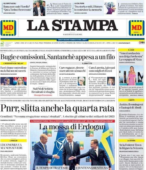 La Stampa - Juventus, ciclone Saudita 