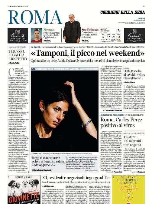 Corriere di Roma - Prove di scambio