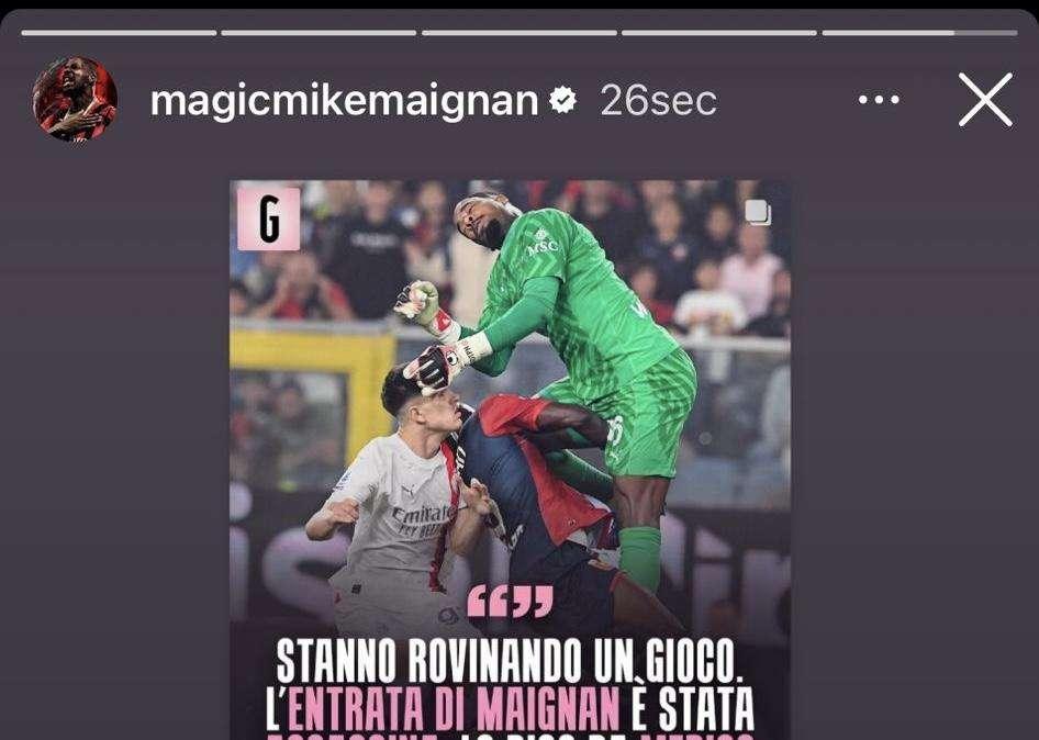 QUI MILAN .- Maignan replica a Zangrillo: "Le parole hanno un significato, spero tu non debba mai sperimentare ciò di cui mi hai accusato”