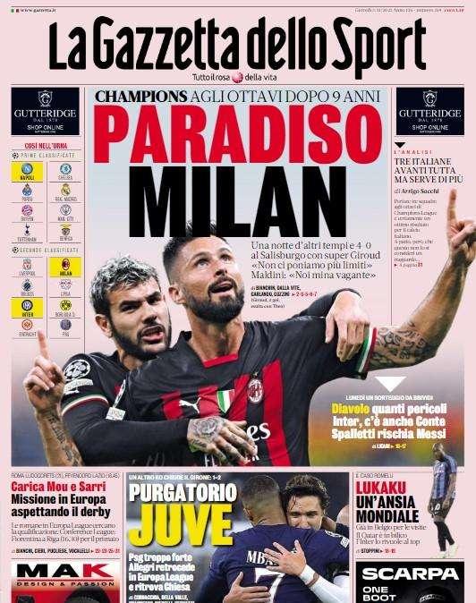 Gazzetta - Purgatorio Juve 