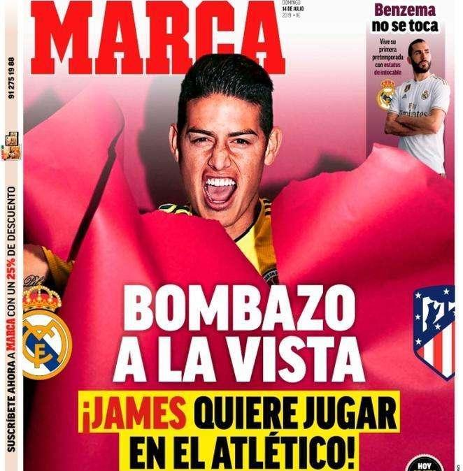 James vuole l’Atletico Madrid