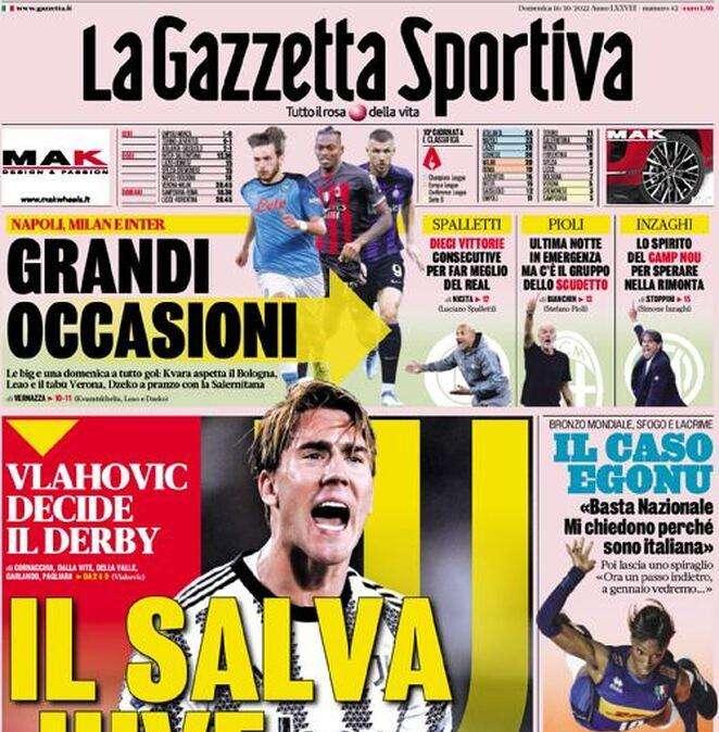 Gazzetta - Il salva Juve