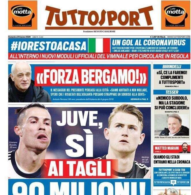 Tuttosport - Juve, sì ai tagli: 90 milioni! Icardi si avvicina a CR7