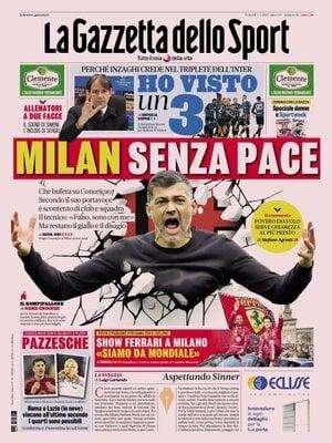 Gazzetta - Milan senza pace 