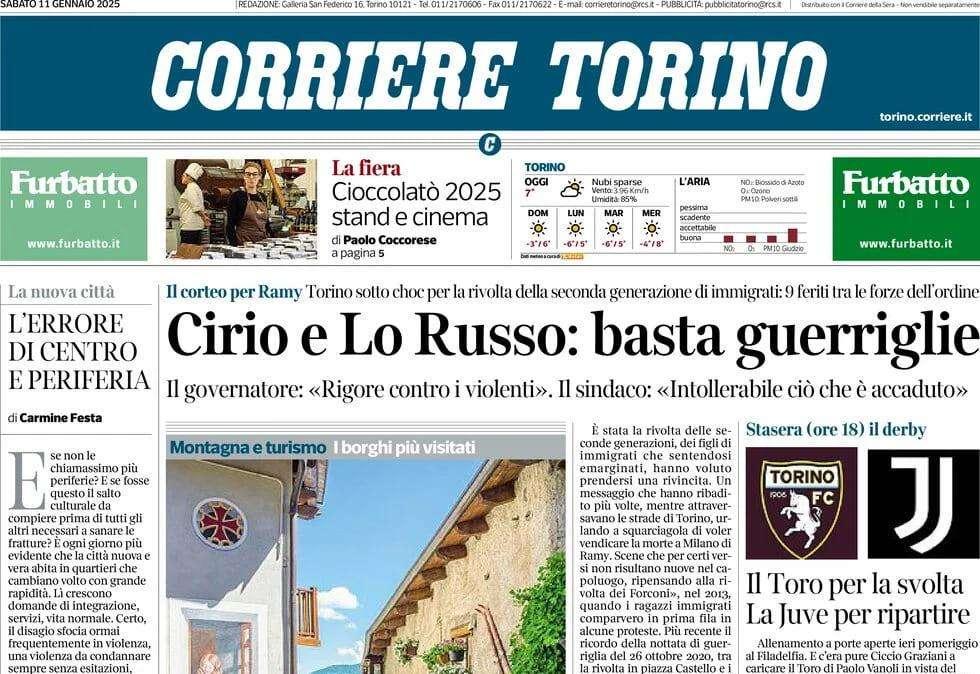 Corriere di Torino - Derby senza alibi 