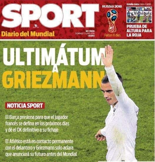 Sport - Ultimatum a Griezmann 