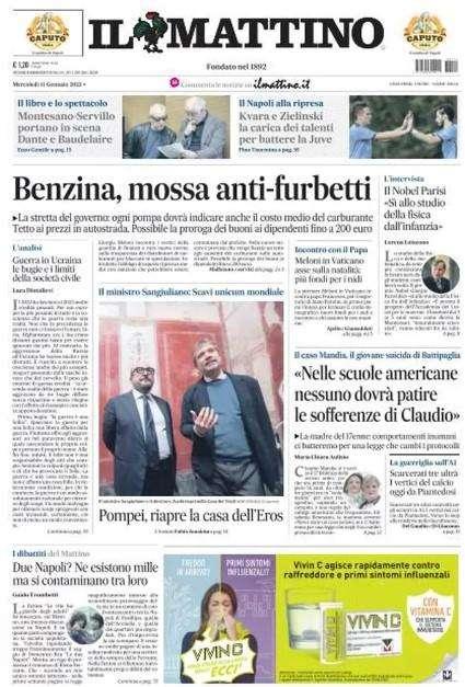 Il Mattino - Kvara e Zielinski per battere la Juve