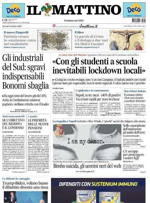 Il Mattino - Tamponi ok ma l’angoscia resta