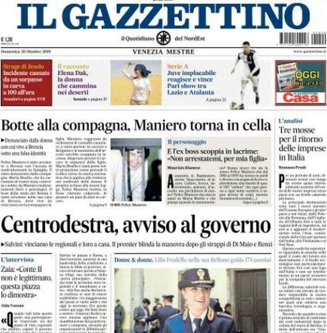 Gazzettino - Juve implacabile 