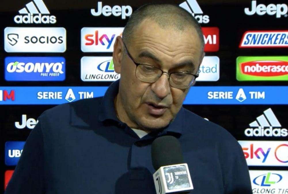 SARRI A JTV: "Esco soddisfatto dalla partita. I gol? Tre perle di una bellezza unica, dispiace assenza pubblico. 78-79% di vittorie in Serie A, nonostante quello che si sente in giro stiamo facendo bene"