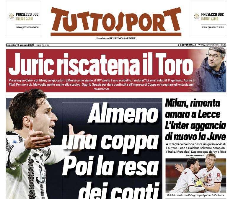Tuttosport - Almeno una coppa