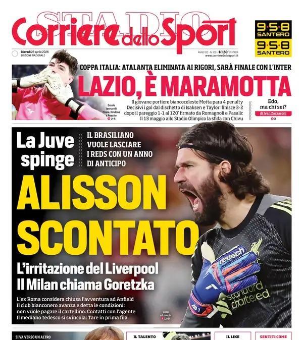 Alisson scontato 