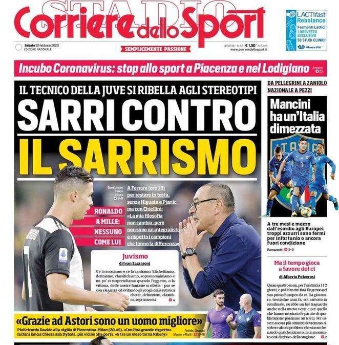 Corsport - Sarri contro il sarrismo
