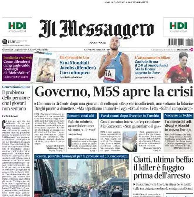 Il Messaggero - La Roma aspetta la Juve per Zaniolo 