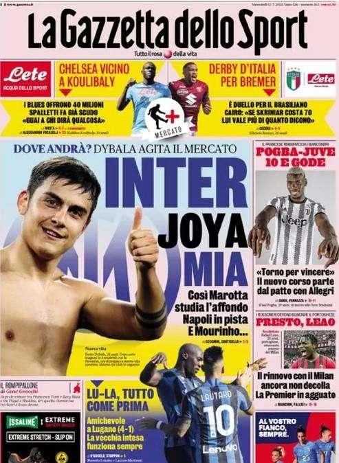 Gazzetta - Derby d’Italia per Bremer 