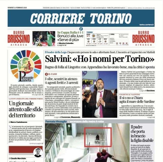 Corriere di Torino - Juve a mezzo servizio 