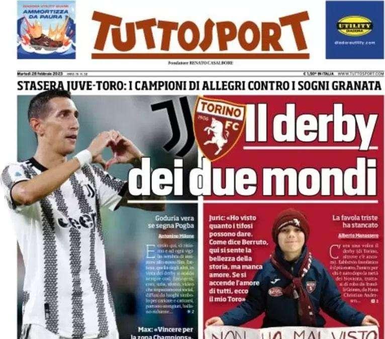 Tuttosport - Il derby dei due mondi 