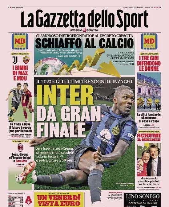 Gazzetta - I bimbi di Max e Mou