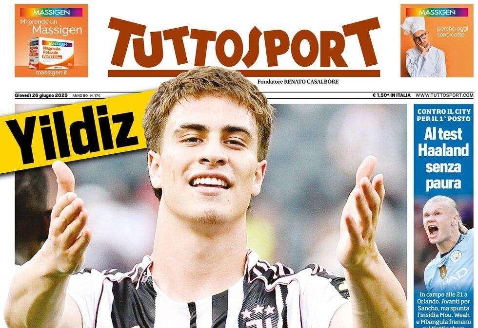Tuttosport - Yildiz, Juve a vita 