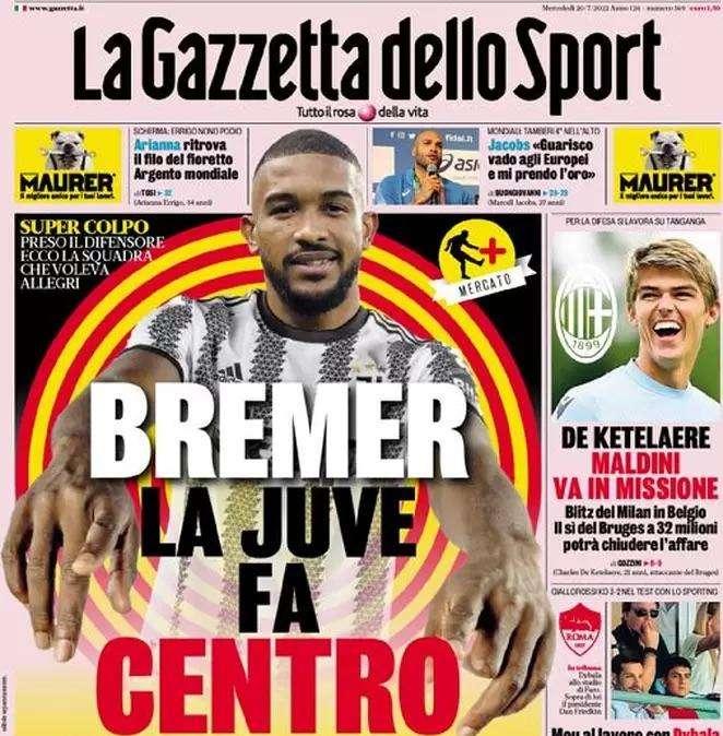 Gazzetta - La Juve fa centro