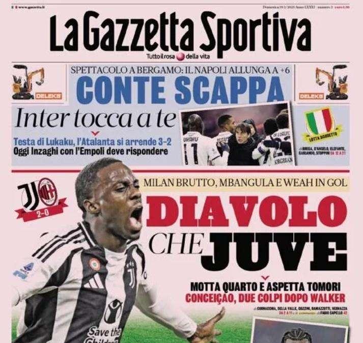 Gazzetta - Diavolo che Juve!