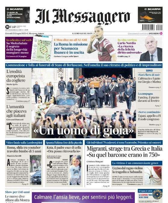 Il Messaggero - Roma in missione per Scamacca  