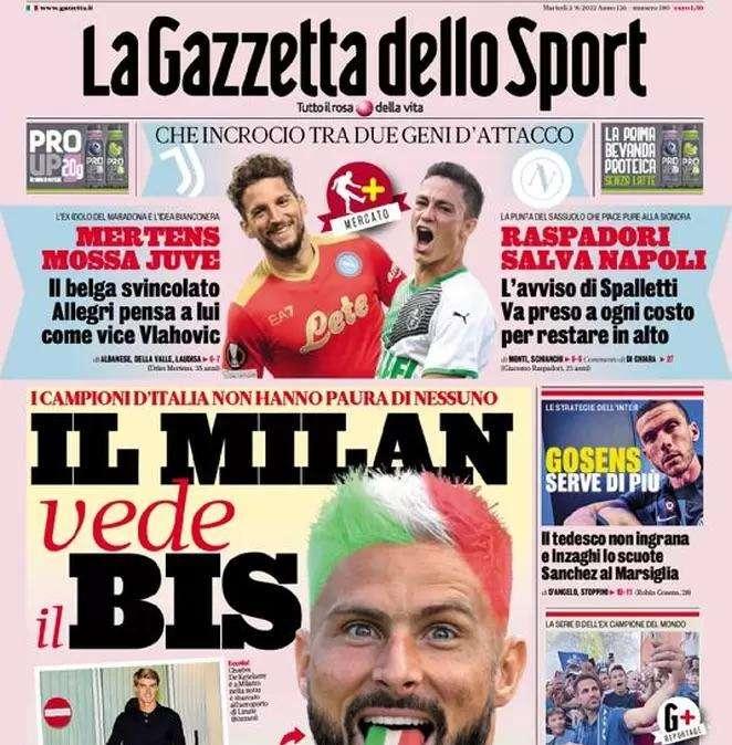 Gazzetta - Juve, mossa Mertens