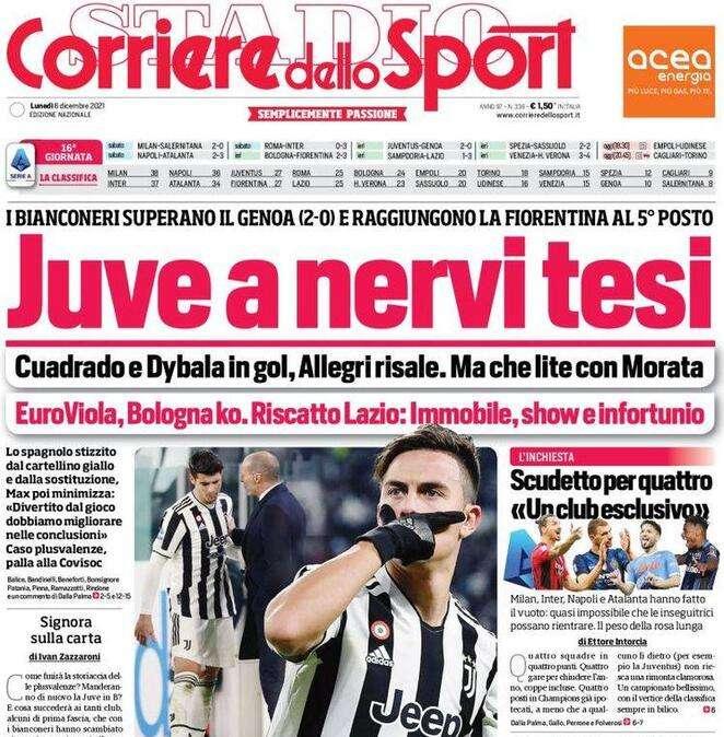 Corsport - Juve a nervi tesi 