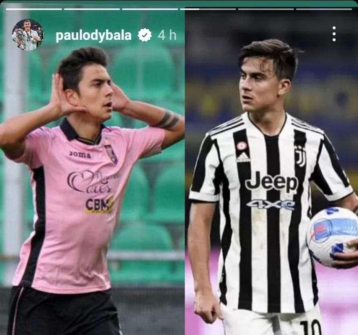 DYBALA: "Tanti auguri a Juventus e Palermo" 