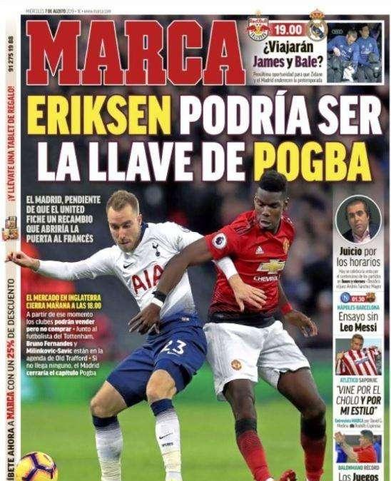 Marca - Eriksen potrebbe essere la chiave per Pogba