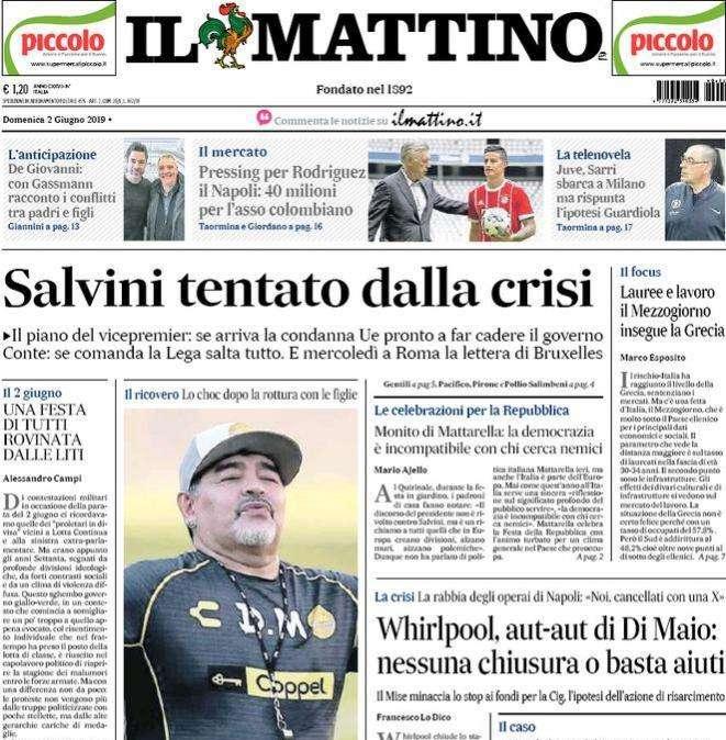 il Mattino - James e Carlo, gol e assist