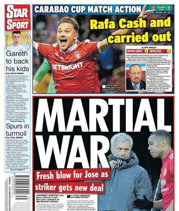 Daily Star - Martial War: possibile rinnovo per l'obiettivo bianconero